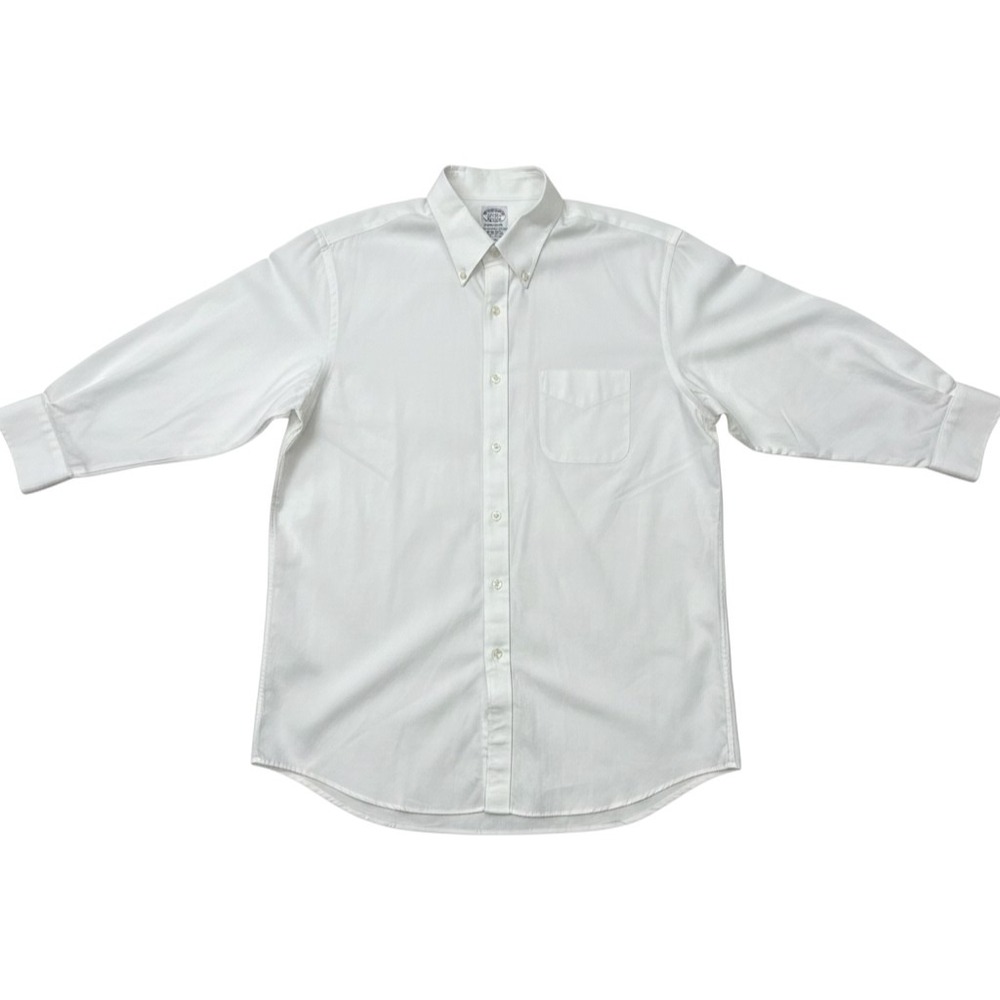 Brooks Brothers Regent Fit White Supima Cotton Button Down Shirt 18-36 Mens